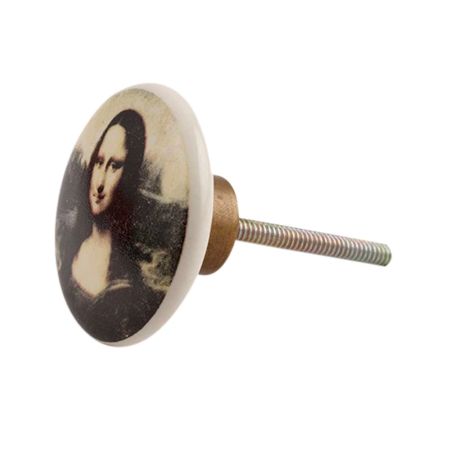 The Mona Lisa Multicolor Flat Drawer Knob Online